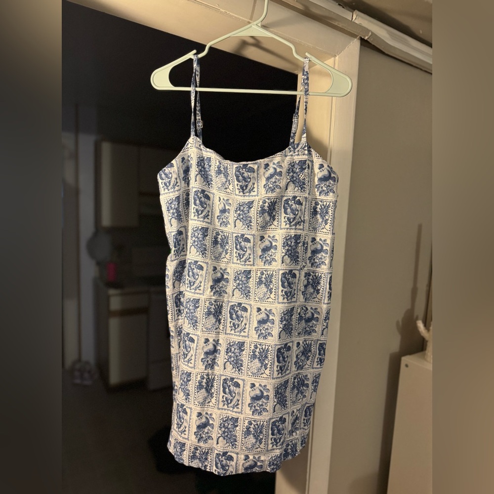 Abercrombie & Fitch Blue and White Mini Dress